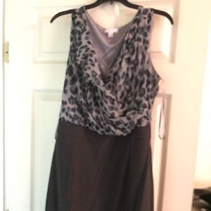 A cheetah print dress